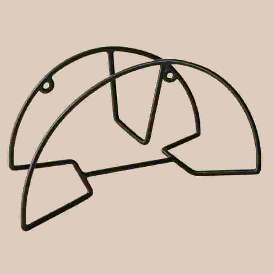 Suporte Mangueira Para Jardim De Parede Reforçado Preto Fosco