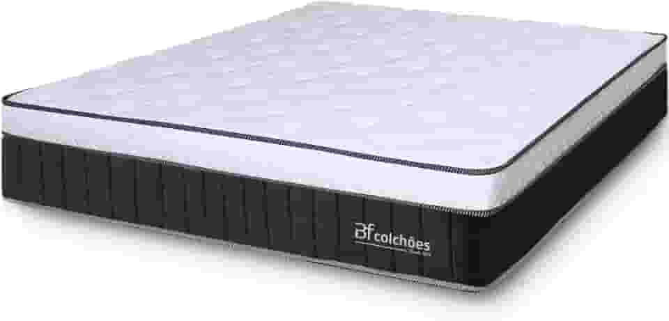 Colchão Casal Molas Ensacadas Intermediário Firme de Pillow Espuma D45 193x203X26 BF Colchões
