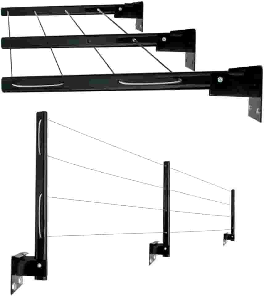 Varal De Parede 3 Hastes para Casa e Apartamentos