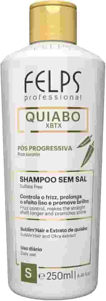 Felps Quiabo Xbtx Pós Progressiva Shampoo 250Ml, Felps Professionnel, INCOLOR