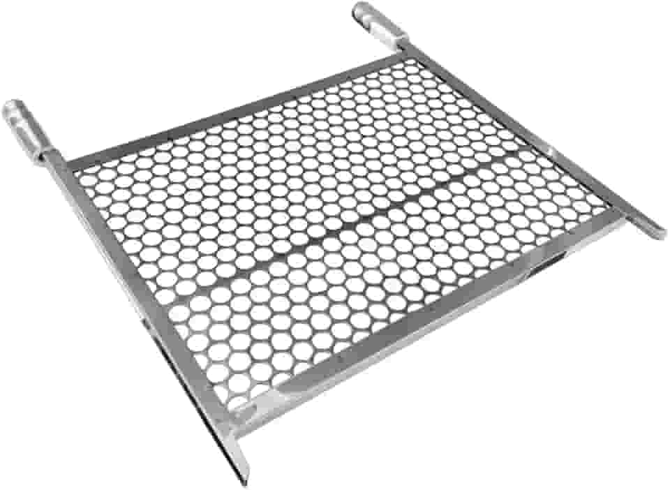 Grelha Moeda Inox para Churrasqueira de Alvenaria – Reforçada, Cabos Térmicos – Várias Medidas – Ideal para Carnes, Legumes e Pães (55x50)