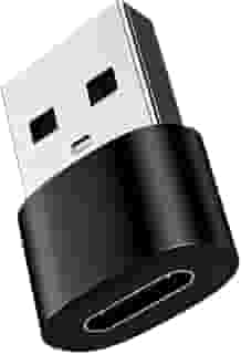 Adaptador USB Tipo C para USB Tipo A OTG 30W, Carregamento Rápido e Transferência de Dados, Compatível com iPhone 11 12 13 14 Pro Max, Android, MacBook, Notebook, Carro, Power Bank
