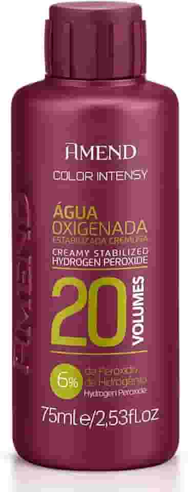 Água Oxigenada Cremosa Amend Color Intensy, Descolore E Auxilia No Tingimento Dos Cabelos, Uso Profissional, Promover A Oxidação Nos Processos De Coloração Ou Descoloração (20 Volumes, 75ml)