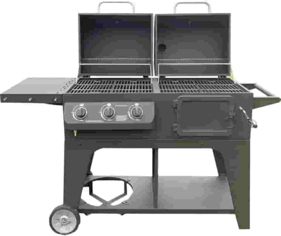 Churrasqueira Híbrida A Gás E Carvão Com 3 Queimadores
