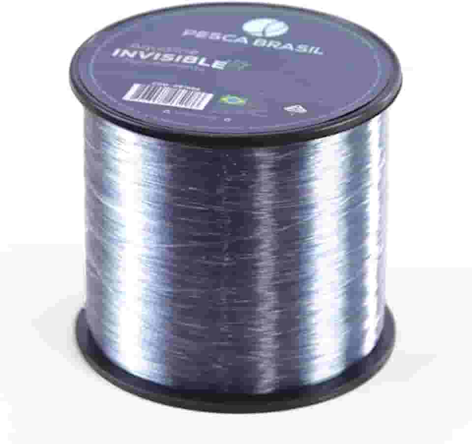 Pesca Brasil, Linha de Pesca 500m Transparente Monofilamento Nylon Resistente, Aqualine Invisible 0,28mm