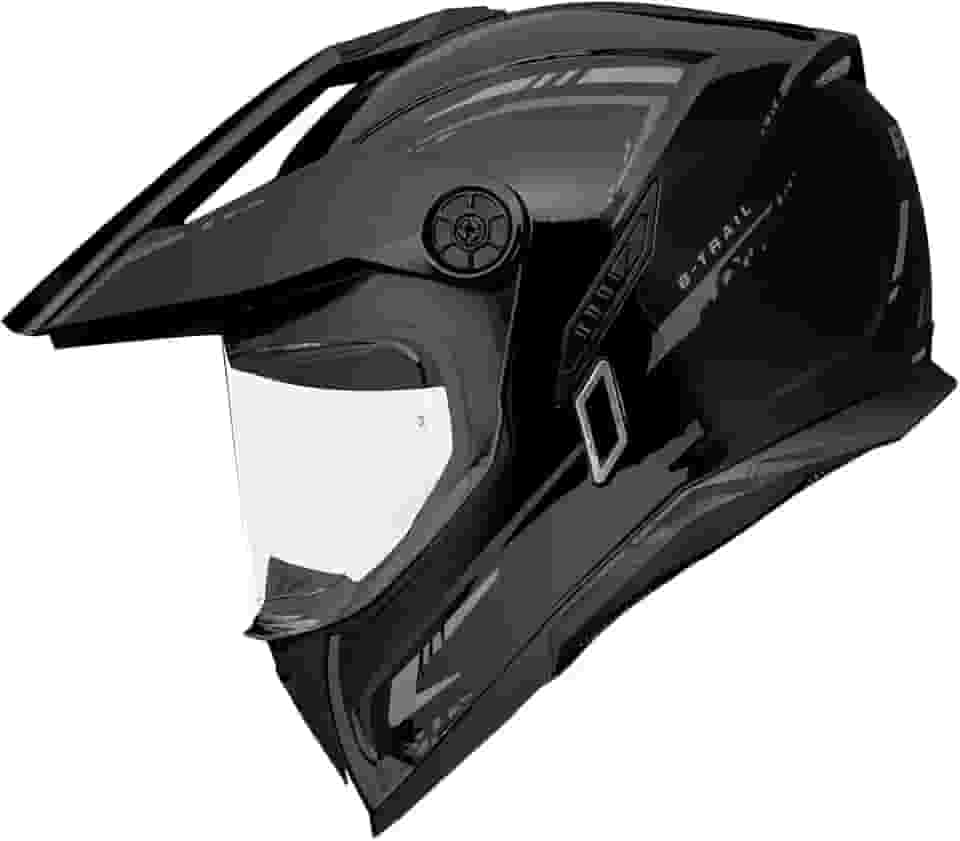 Capacete Bieffe B-Trail Authentic Preto/Grafite Com Óculos