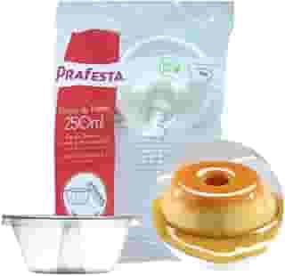 Formas De Pudim 250ml Descartável Resistente Ao Forno - 20un