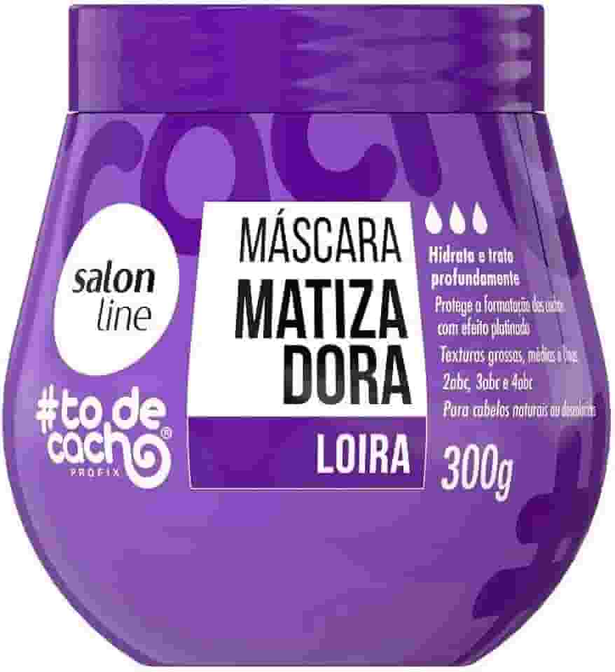 Salon Line, Máscara Matizadora Roxa, #TodeCacho, Vegano - Para Cabelos Ondulados, Cacheados e Crespos, 300g