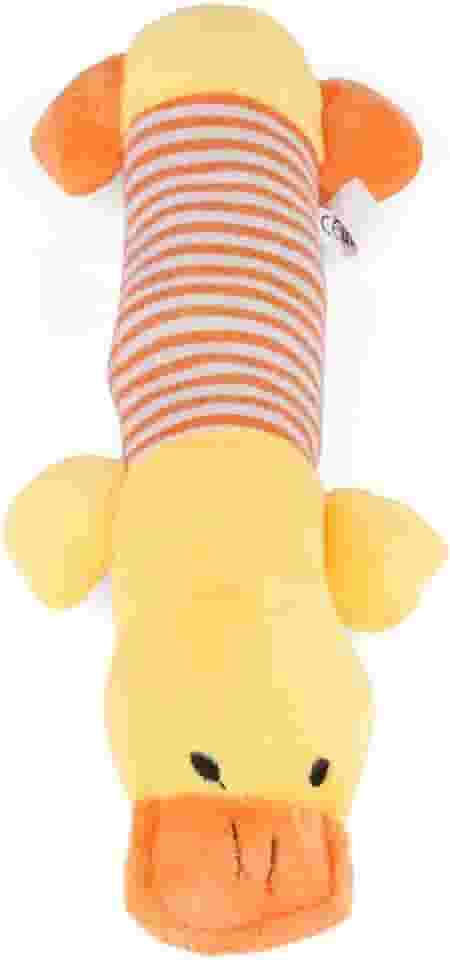 TOPINCN Brinquedo estridente para animais de estimação, brinquedo de pelúcia com som de pelúcia, brinquedo de limpeza de dentes, brinquedo interativo de morder cachorro gato mensagem