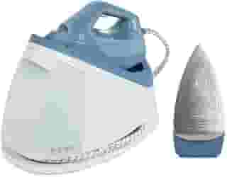 Ferro de passar com estação a vapor continuo pressurizado semi profissional 2 em 1 antiaderente base ceramica 264 furos tanque destacavel 1,2L 1750W Azul Refine 700 E7SS1-4DBL 127V