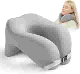 Travesseiro para Viagem; Travesseiro de Pescoço; Travesseiro de Pescoço Adaptado, Almofada de Pescoço para viajar de onibus ou carro; Almofada de Pescoço Respiravel, Suporte para Pescoço