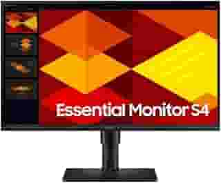 Monitor Samsung 24', FHD, ajuste de altura, 100Hz, USB Hub, Display Port, HDMI, Preto, S4
