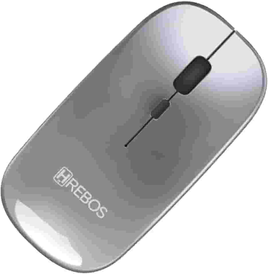 Mouse Sem Fio Recarregável Bluetooth USB para Notebook Computador Tablet Celular TV Mac Windows iOS Android Hrebos HS-526