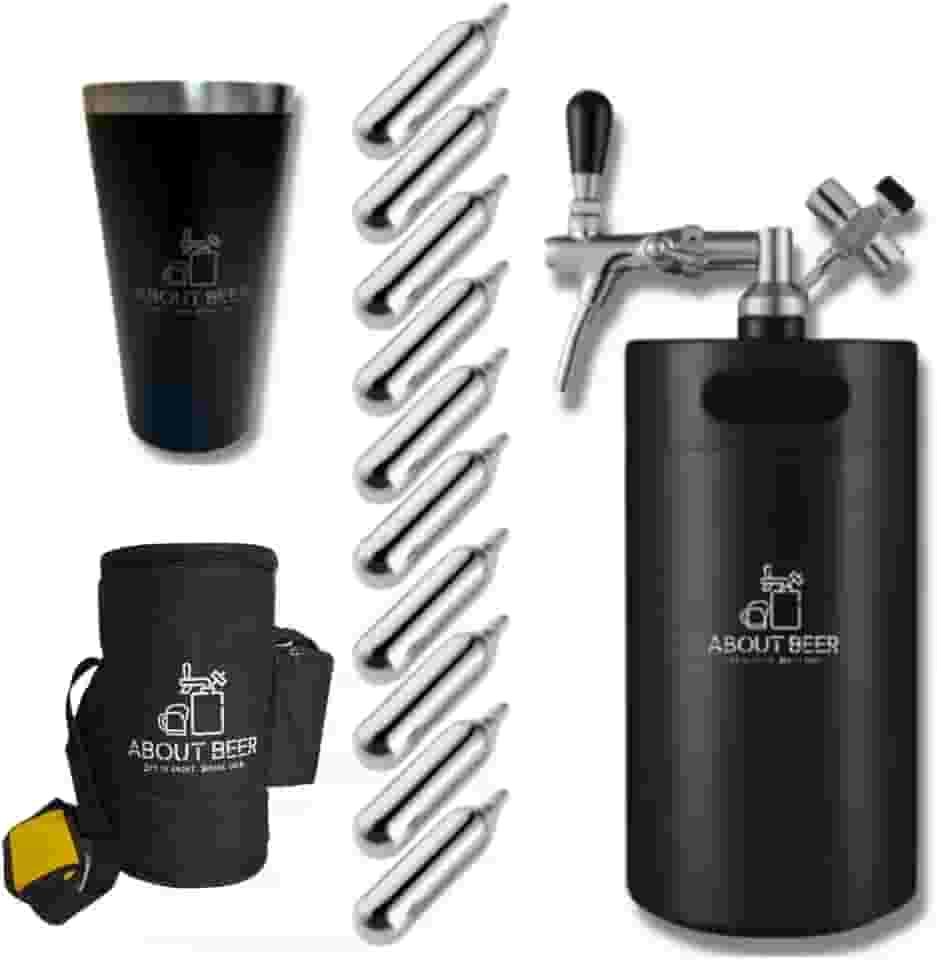 Kit Chopeira Térmica Keg Vacuum Portátil About Beer de 5 Litros