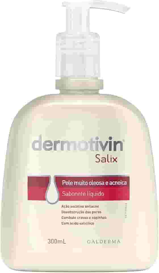 Dermotivin Sabonete Líquido Facial Para Acne Salix 300ml