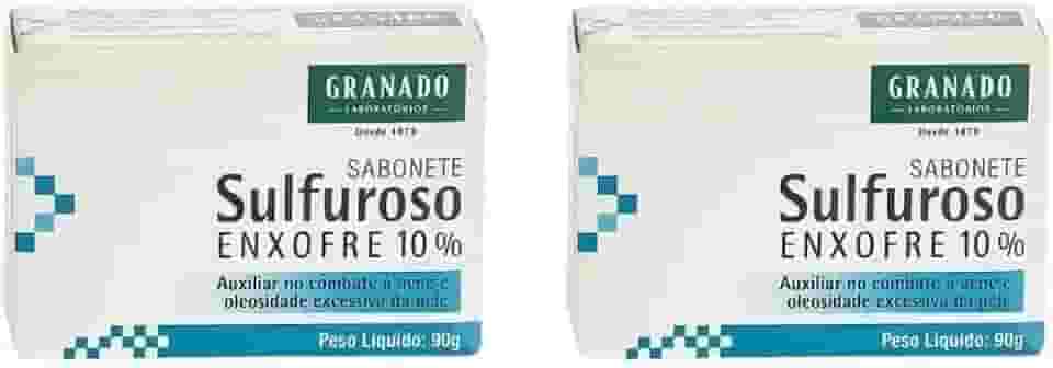 Kit com 2 Unidades Sabonete Sulfuroso com 10% Enxofre 90g