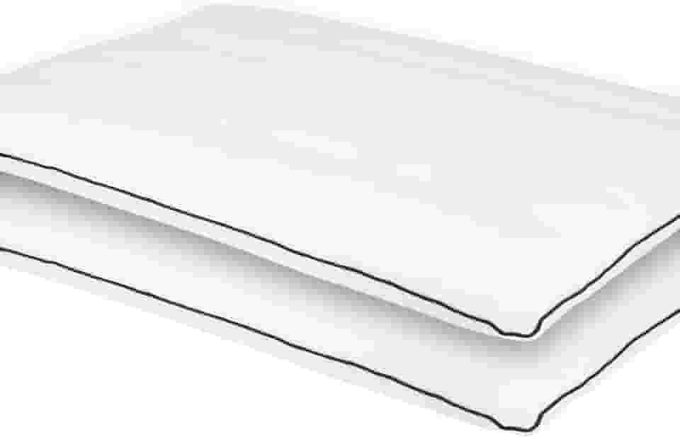 MINUPWELL 2 pacotes de travesseiros ultrafinos, travesseiros planos para dormir finos com suporte de altura 7D de 6,3 cm, travesseiros de cama finos para dormir de estômago, travesseiro de perfil