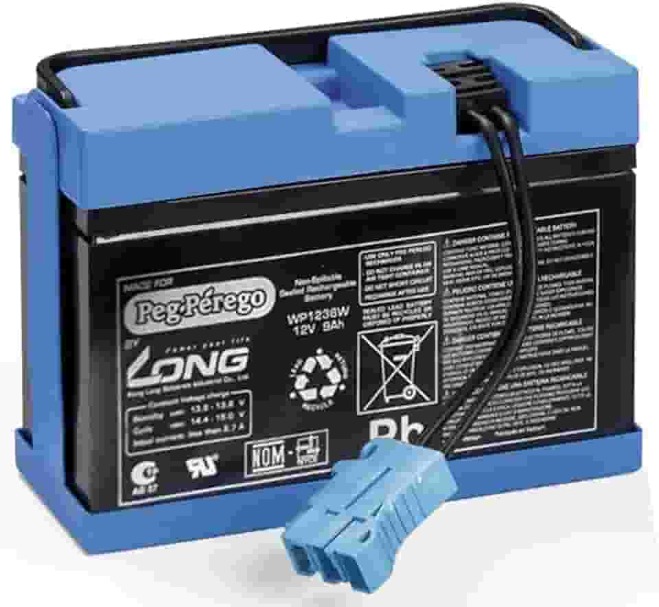 Bateria 12V/9AH Para Carro Elétrico Infantil Orginal Pég Perego Burigotto (Azul/Preta)