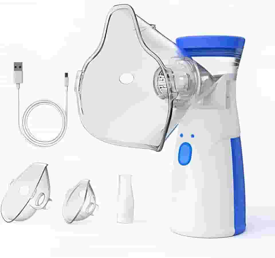 Nebulizador Inalador Ultrassônico Portátil Recarregável USB Sem Fio – Alívio Respiratório Diário, Silencioso e Compacto, Ideal para Crianças, Adultos e Idosos - Linha Premium