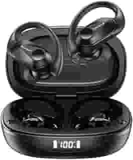 Lenovo LP75 Fone De Ouvido Sem Fio Bluetooth 5.3 Com Gancho Microfones TWS Esportivo HiFi Estéreo Bluetooth Sem Fio Impermeável Alta Fidelidade Cancelamento De Ruído
