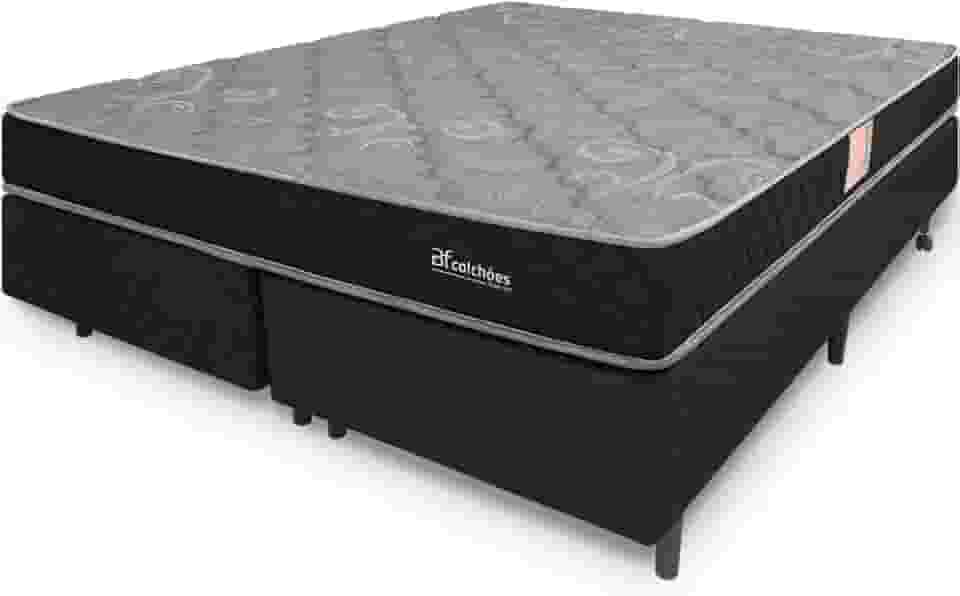 Cama Box Colchão King Espuma D45 Extra Firme Certificada Antialérgico 193x203x51cm - bf Colchoes