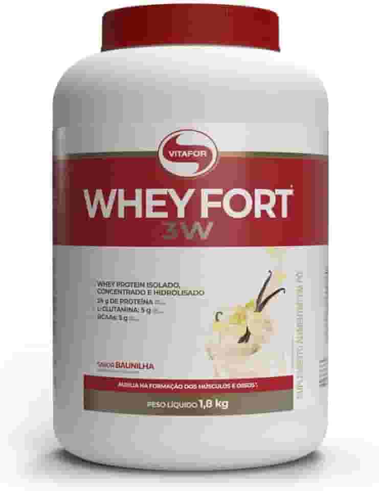 Vitafor - Whey Fort 3W - 1,8Kg - Baunilha