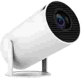 Mini Projetor Portátil 5G Wi-Fi 6 Bluetooth 5.0 Android 11 4K 1080P Full HD 8000 Lumens LED Auto Correção Trapezoidal Horizontal Rotação 180° Ideal para Projeções Cinemáticas