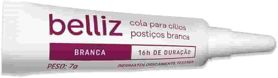 Cola para Cílios Postiços 7g, Belliz, Branco