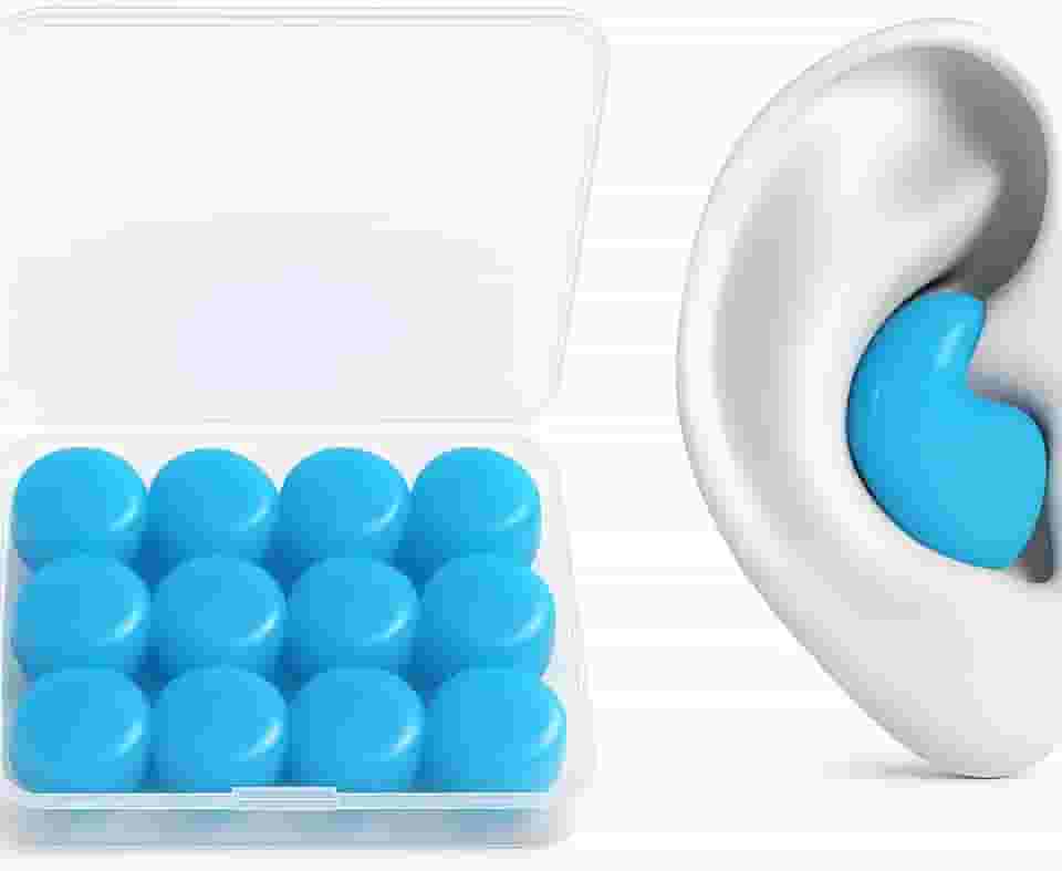 Tampão de Ouvido Protetor De Ouvido Auricular Moldável Dormir Natação 6 Pares