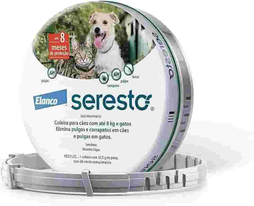 Coleira Seresto Antipulgas E Carrapatos Cães E Gatos Até 8kg