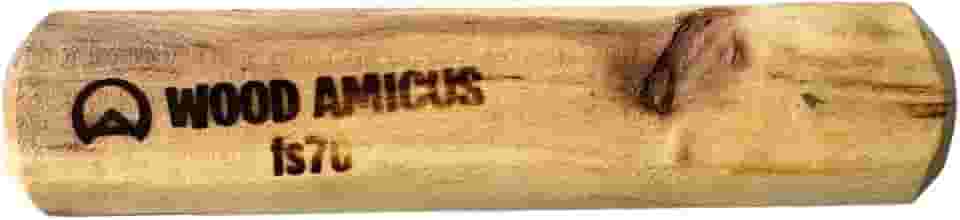 Amicus Mordedor Brinquedo Sustentável de Madeira do Café Wood Amicus para Cães, Pequeno 12cm