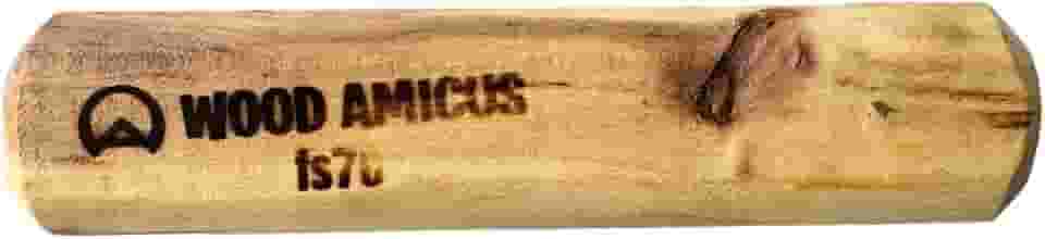 Amicus Mordedor Brinquedo Sustentável de Madeira do Café Wood Amicus para Cães, Pequeno 12cm