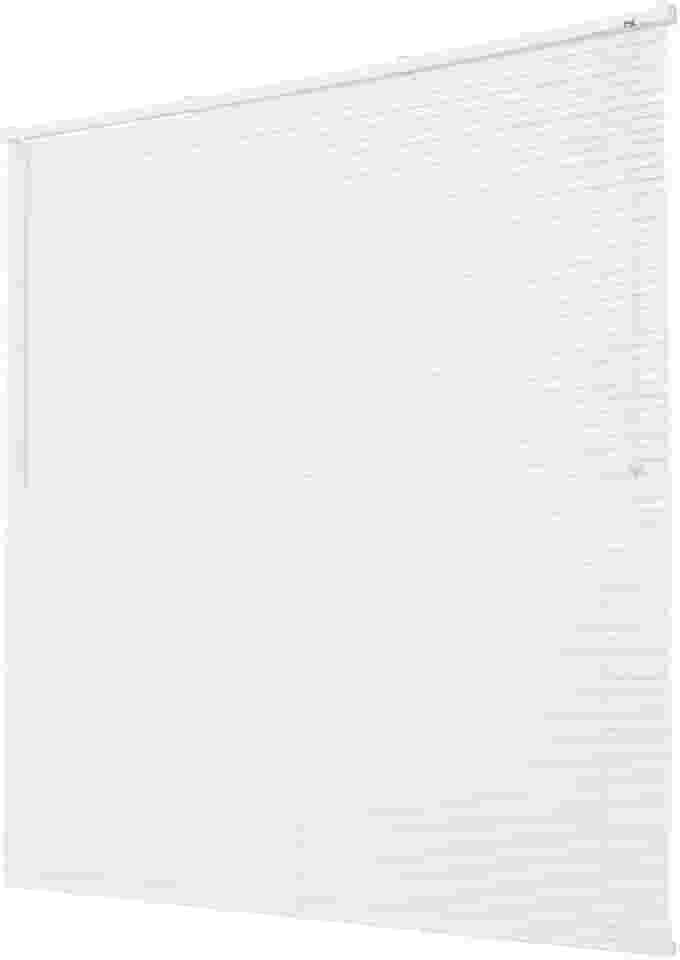 Cortina Persiana Horizontal 25mm PVC com Alumínio 140x160cm -Ideal para Escritório Quarto Sala Cozinha Residencial (Branca)