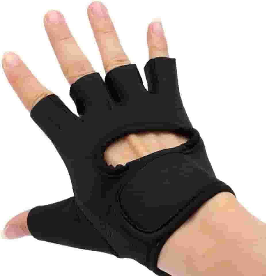 Par de Luva Academia Musculação Feminina Masculina Luva Ciclismo Treino Fitness Ginástica Proteção Antiderrapante Anticalos Ajustável Acolchoada Anatômica Unissex Neoprene Respirável