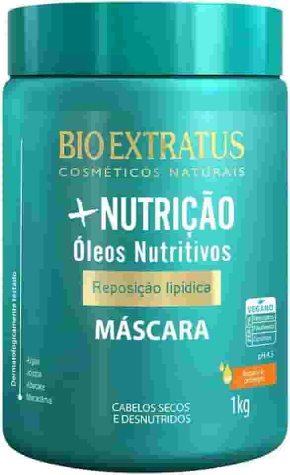 Máscara Capilar + Nutrição Bio Extratus 1Kg Óleo Nutritivos Repara e Protege