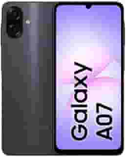 Samsung Celular Galaxy A07 128GB, 4GB, Câmera 50MP, Tela 6.7', Proteção IP54, Processador 6nm (Preto)