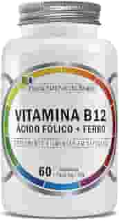 Suplemento de Vitamina B12, Ácido Fólico + Ferro 500mg 60 Capsulas - Flora Nativa