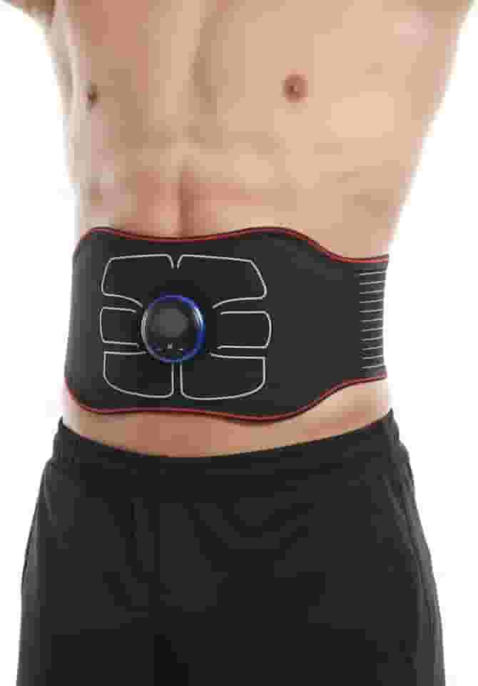 Tonificador Abdominal EMS Elétrico Modelador Muscular Ajustável Unissex - Tamanho G/GG