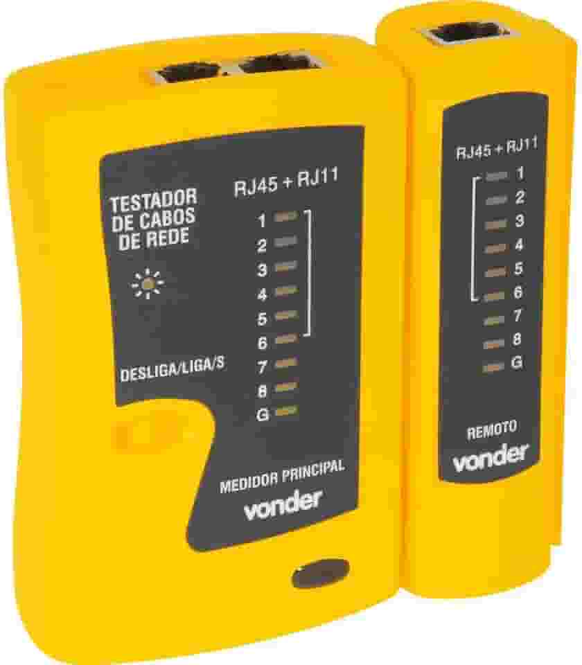 Vonder, Testador De Cabos De Rede Rj11, Rj12 E Rj45.