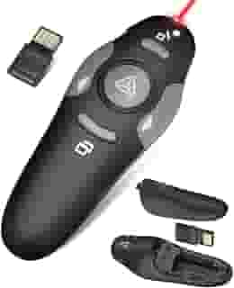 Passador de Slides Laser Apresentador Controle Sem Fio para Apresentações | Caneta Laser Pointer, Apontador Multimídia para Palestras, Aulas, Congressos e PowerPoint