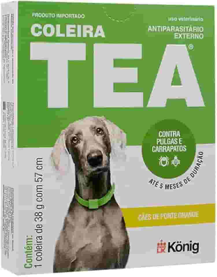 KONIG Coleira Tea 38G - Antipulgas E Carrapatos Para Cães - Grande Porte