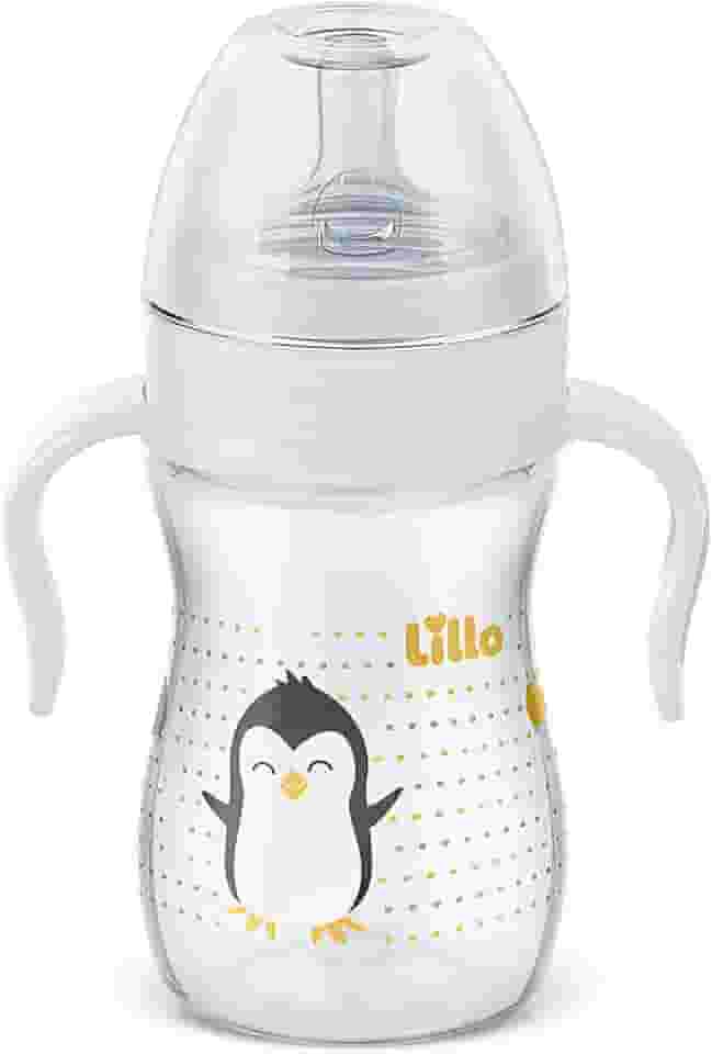 Lillo Mamadeira Super Evolution Primeiros Passos com Alças 240 ml - Neutra, Lillo, Branco