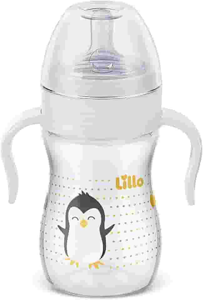 Lillo Mamadeira Super Evolution Primeiros Passos com Alças 240 ml - Neutra, Lillo, Branco