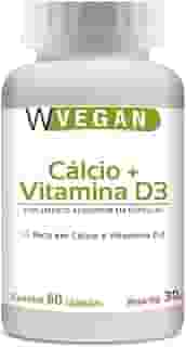 W Vegan Calcio + Vitamina D3 2.000 Ui 60 Capsulas Wvegan Vegano Cálcio