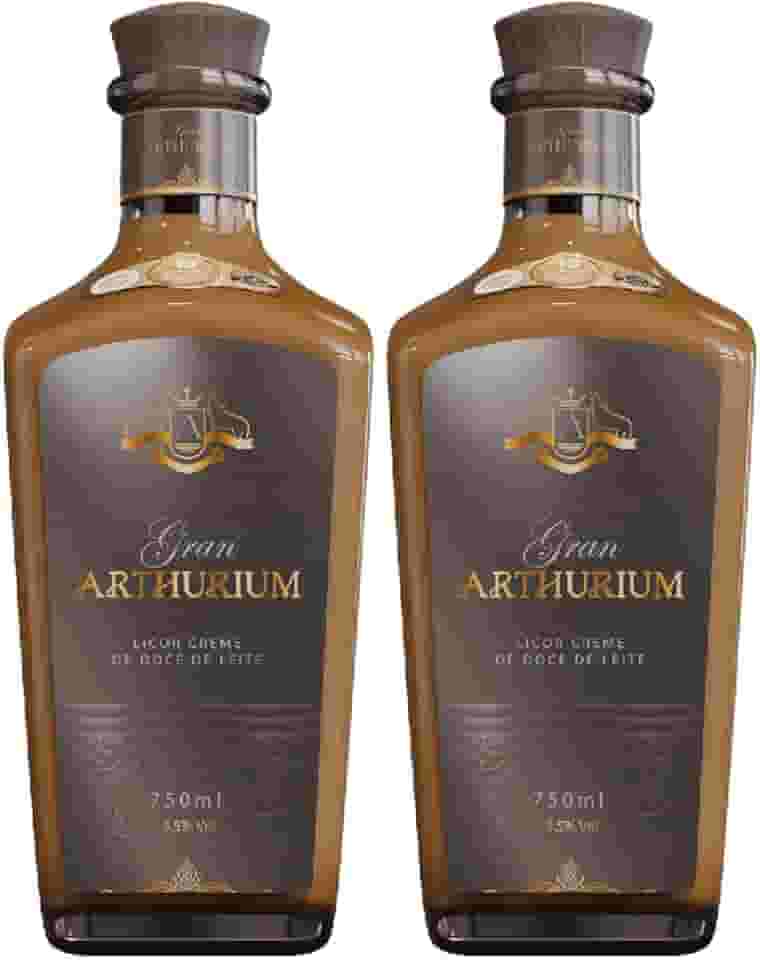 Kit Licor Doce de Leite Gran Arthurium 750ml - 2 Garrafas