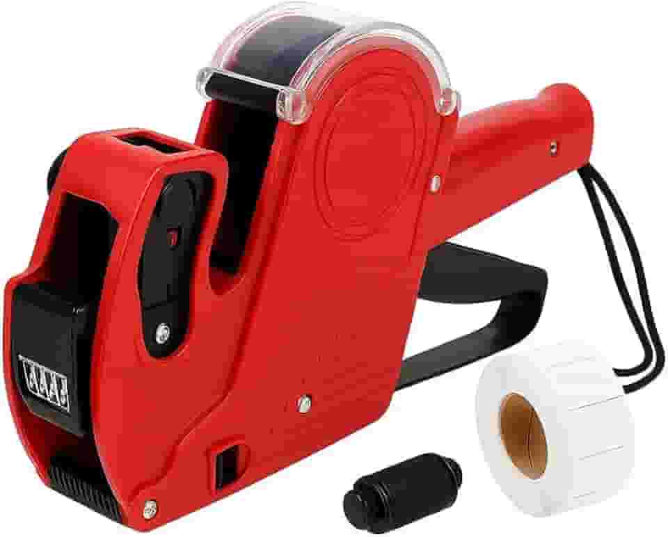 Etiquetadora Manual de Preços 8 Dígitos – Aplicador de Etiquetas com Tinta Recarregável | Ideal para Lojas, Mercados e Comércio | Fácil de Usar e Alta Precisão