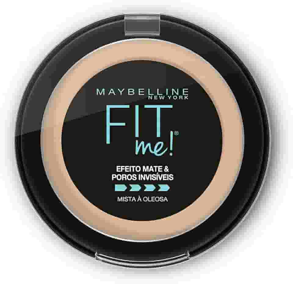 Maybelline NY Pó compacto Efeito Mate e Poros Invisíveis Fit Me Médio Claro Bege B03