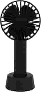 Ventilador Portátil Sem Fio, Carregamento USB, 3 Velocidades, Silencioso e Potente, Ideal para Trabalho, Jogos, Viagens, Escritório e Casa, Ventilador de Mesa e Mão, Berços e Carrinhos de Bebê