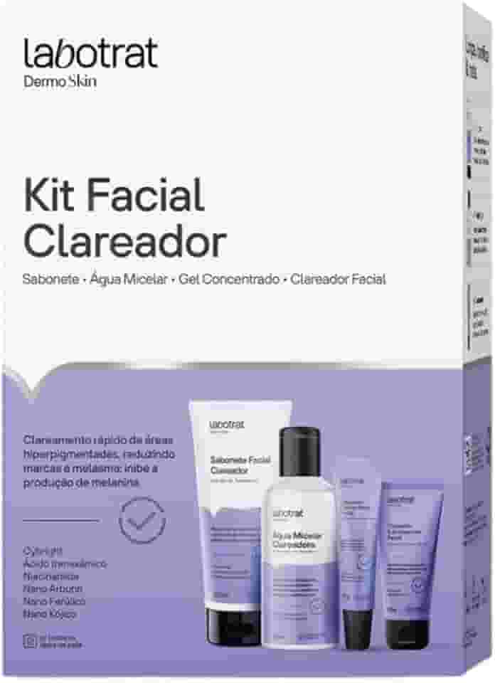 Kit Clareador Facial Dermo Skin c/ 4 Itens