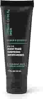 Urban Skin Rx Hidratante masculino claro e suave para uso diário, leve, calmante, melhora a aparência de poros entupidos e dilatados, acalma a irritação causada pelo barbear, hidratação intensa, 4 ml